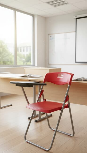 кресло для школьников: Школьный стул, Новый, Пластик, цвет - Красный — 2