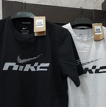 Эркектер кийими: Эркектердин футболкасы, L, XL, 2XL, Nike, Жаңы, түсү - Кара, Өзү алып кетүү — 3