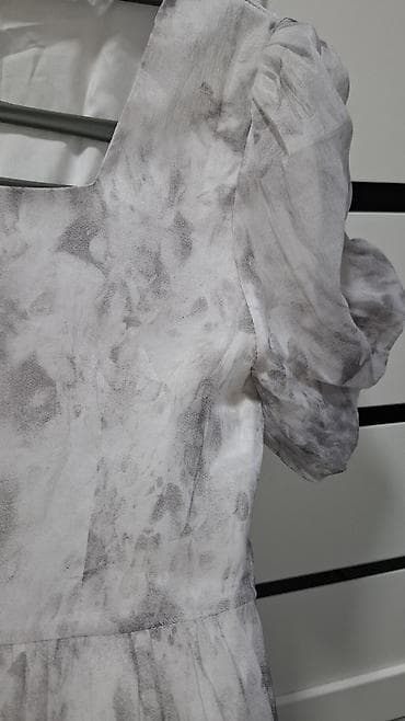 женские платя: Повседневное платье, Лето, Длинная модель, Шифон, Стандарт — 4