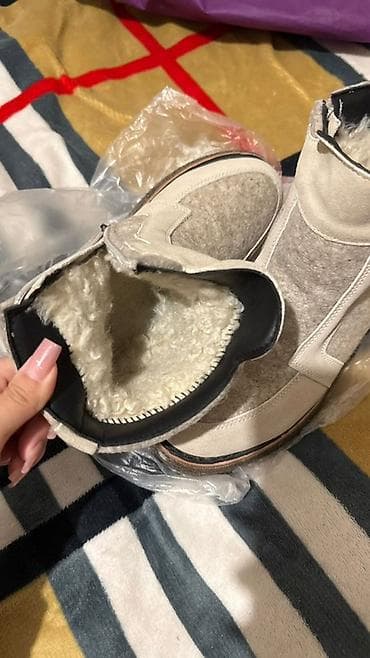 ботинки деми женские: Зимние женские ботинки-валенки - Материал верха: комбинированный — — 2