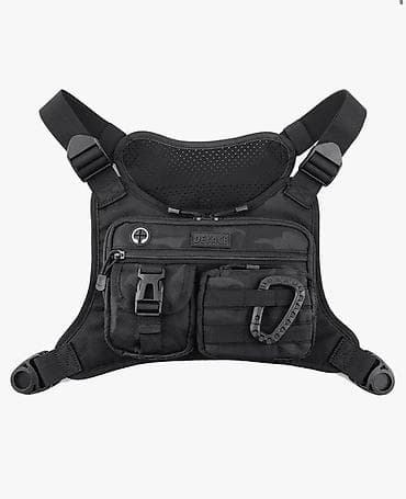 Другие сумки: Нагрудная тактическая сумка (chest rig), черная - Компоновка — 6