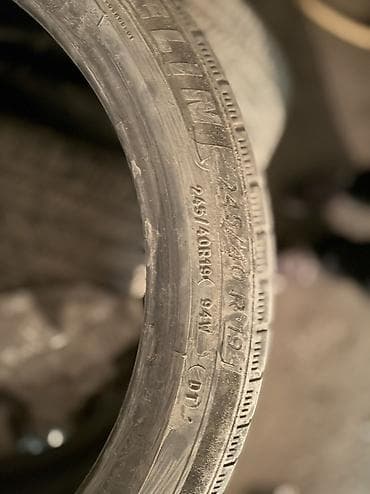 r19: Шины 245 / 40 / R 19, Лето, Б/у, Комплект, Легковые, Michelin — 2