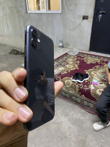 скупка сломанной техники: IPhone 11, Б/у, 64 ГБ, Black Titanium, Коробка, Чехол, 75 % — 7