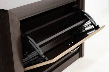 офисные мебели: Тумба для обуви 1Д, коллекции Коен МДФ, Штрокс Темный, БРВ Брест — 4