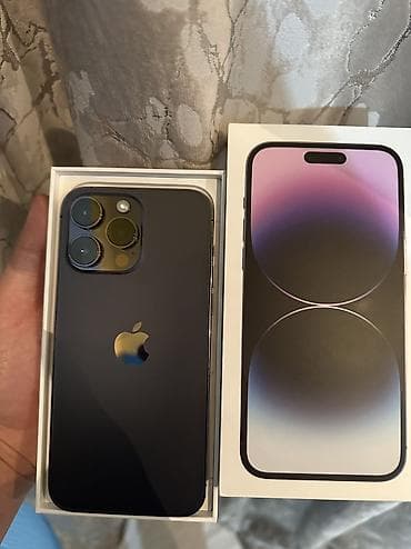 IPhone 14 Pro Max, Б/у, 256 ГБ, Deep Purple, Коробка, 84 %