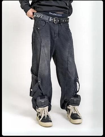 дедские одежды: Широкие джинсы, худи, шорты (Streetwear / Y2K) Продаю молодежные вещи — 3