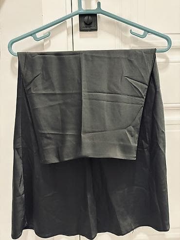атласные юбки: Костюм с юбкой, Модель юбки: Трапеция, Миди, Топ, XS — 9