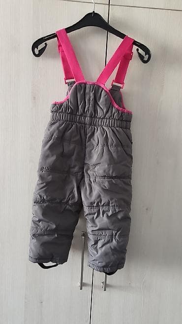 плащевка: Детский утеплённый полукомбинезон для зимы/межсезонья. - Цвет: серый — 8