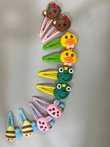 касметика для девочек: Заколки для волос - комплект - 10 шт — 2