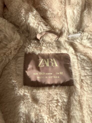 куртка на девочку 8 лет: Зимняя куртка для девочек от Zara в нежно розовом цвете. На 18-24 — 2