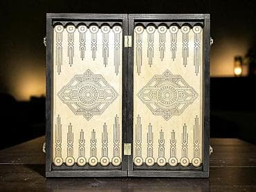 стрепы фикс: Набор 3-в-1: складная деревянная доска для шахмат, шашек и нард - — 3