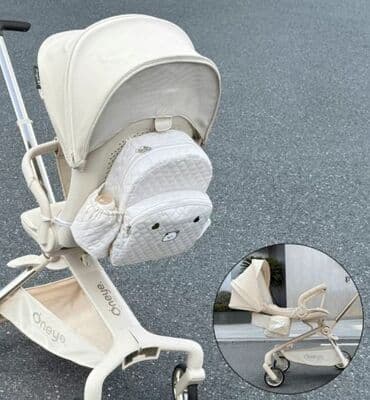 электро колесо на велосипед: Коляска, цвет - Коричневый, Б/у — 7