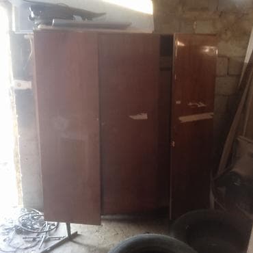 камод с зеркалами: Шифоньер, шкаф для одежды, Б/у, Прямой, ЛДСП — 1