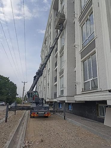 Услуги: Автовышка 28 метров Бишкек Работаем быстро и безопасно. Him ✔ Фасады — 3