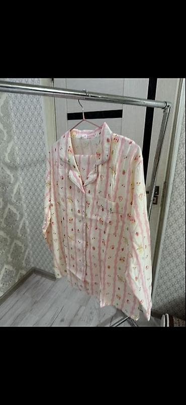 белый пеньюар: Пижамные рубашки женские - Классический фасон: отложной воротник — 4