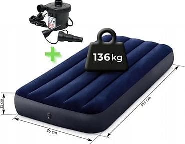 Надувной матрас, Односпальный, длина - 191 см — 1