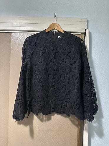 Блузка, Вечерняя, Гипюр, Прозрачная модель — 1