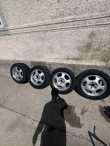 Транспорт: Колеса в сборе 225 / 55 / R 16, Зима, Комплект, Легковые, Литые, отверстий - 5 — 1