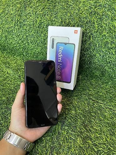 switch 2: Redmi, Redmi Note 8, Б/у, 64 ГБ, цвет - Черный, 1 SIM, 2 SIM — 2