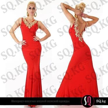 Жеке буюмдар: Кече көйнөгү, А-силуэт, Узун модель, Жеңдери жок, Таштар, M, L — 3