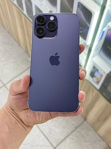 redmi note 19: IPhone 14 Pro Max, Б/у, 128 ГБ, Deep Purple, Защитное стекло, Чехол, 82 % — 1