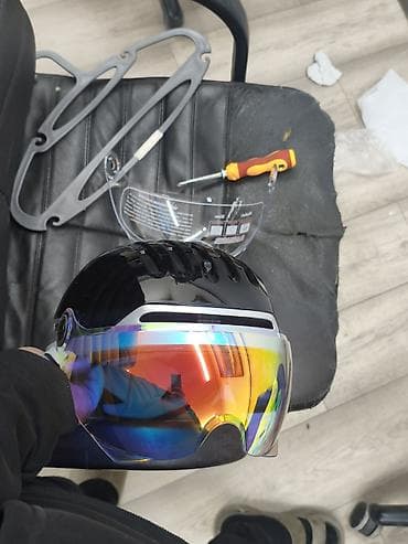 стекло на шлем: Шлем с визором - Тип: городской/складной стиль с интегрированным — 4