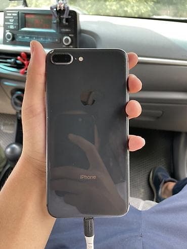 iphone hr: IPhone 8 Plus, Б/у, 64 ГБ, Space Gray, Кабель, 1000 % — 1