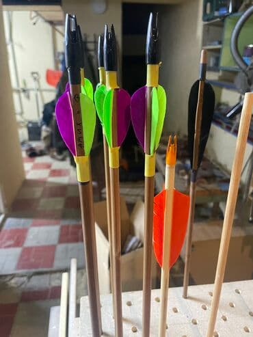 купить прикормочный кораблик для рыбалки: Бамбуковые стрелы 400 сом Деревянные стрелы 300 сом Карбон — 2