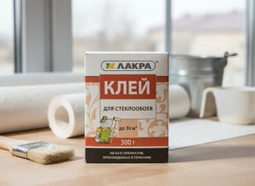 клей карандаш: Клей ЛАКРА предназначен для наклеивания стеклообоев. Изготовлен на — 1