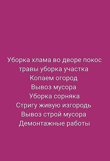 Уборка территории, Уборка двора и сада