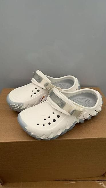 кроксы взрослые: Сабо, 37, Crocs, Б/у, цвет - Белый — 1