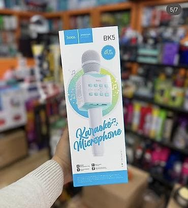 Аудиотехника: Karaoke-микрофон Hoco BK5 - Беспроводное подключение по Bluetooth 5.0 — 1