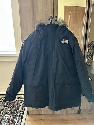 Пуховик, Длинная модель, С мехом, 3XL