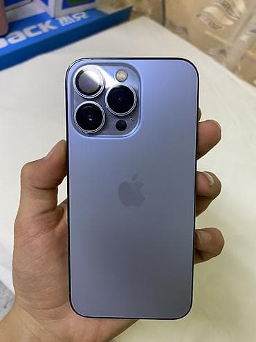 IPhone 13 Pro, Б/у, 128 ГБ, Blue Titanium, Кабель, 100 %