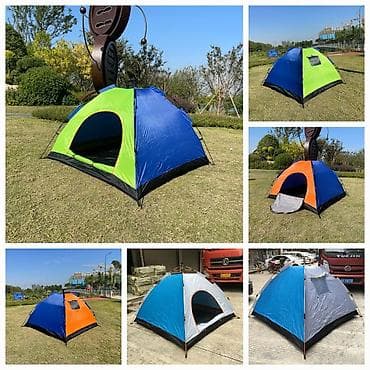 Палатки: Размер 200см*150см Высота 120см На 2 человека Механизм автомат Имеется — 1