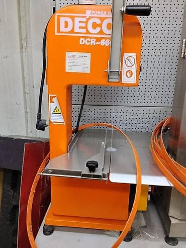 бек абад: Ленточная пила по мясу DECO DCR-666 - Настольная профессиональная — 1