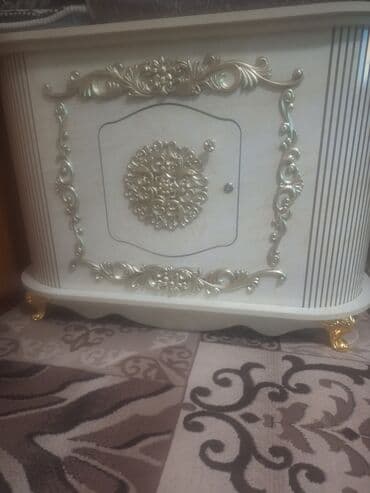 Тумба для вещей и одежды, Без зеркала, ЛДСП, цвет - Бежевый