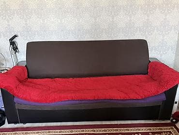 продам мебель б: Комплект мягкой мебели, Б/у, Платная доставка, Самовывоз, цвет - Коричневый — 2