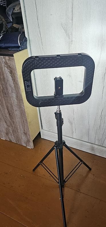 2500k: Светодиодный прямоугольный свет на штативе для фото/видео (Camera Ring — 2