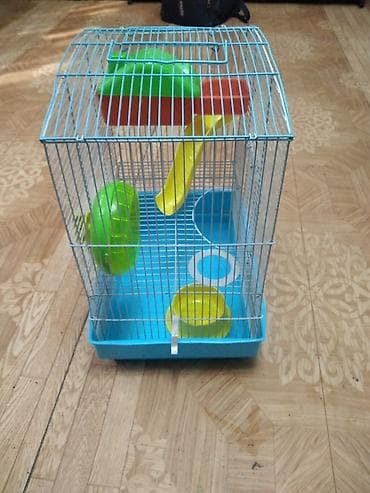 Грызуны: Клетка для хомяка/мелких грызунов с аксессуарами - Материал — 1