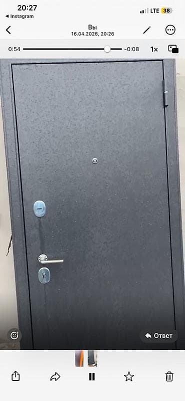 металл железо: Двери для домов и квартир, Металлическая, Одностворчатая, Правосторонняя, цвет - Серый — 2