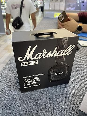 Оригинал маршалы Marshall Major V — беспроводные накладные lalafo.kg да Оригинал маршалы Marshall Major V — беспроводные накладные
