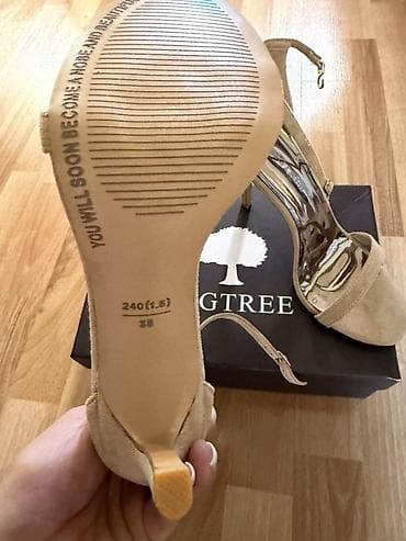 Босоножки, сандалии, шлепанцы: Босоножки, 38, Новый, цвет - Бежевый, Самовывоз — 3