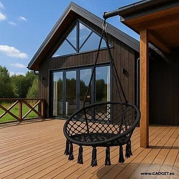 Подвесное кресло, Новый, Самовывоз, Бесплатная доставка, Платная доставка, цвет - Черный at lalafo.kg Подвесное кресло, Новый, Самовывоз, Бесплатная доставка, Платная доставка, цвет - Черный