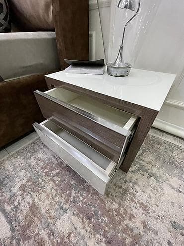 комплект мебели: Туалетный столик, С зеркалом, цвет - Серый, Другой материал — 10