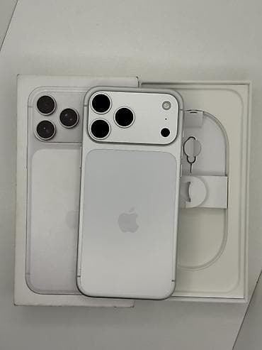 печки для пиццы: IPhone 17 Pro Max, Б/у, 256 ГБ, Серебристый, Коробка, 100 % — 1