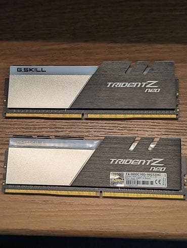 Техника и электроника: Оперативная память (RAM) для ПК, Б/у, G.SKILL, 16 ГБ, DDR4, 3600 МГц — 1