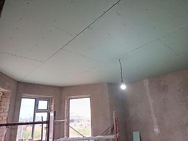 пол дома: Монтаж потолков из гипсокартона - Устройство ровных одноуровневых — 3