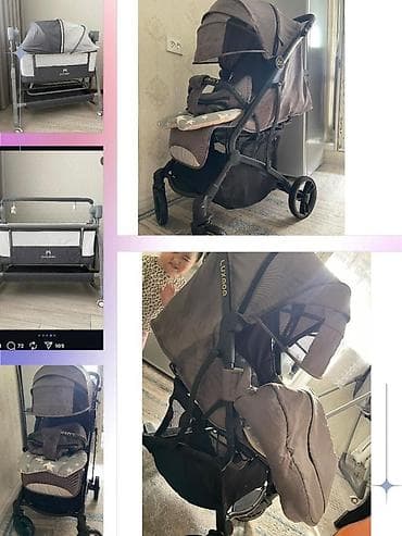 nike tech fleese: Коляска-прогулочная UUVX (серо-черная) + колыбель-люлька/кроватка для — 1