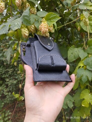 самсунг флип 5: Кобура наременная из натуральной кожи КРС ручной работы чехол для — 2